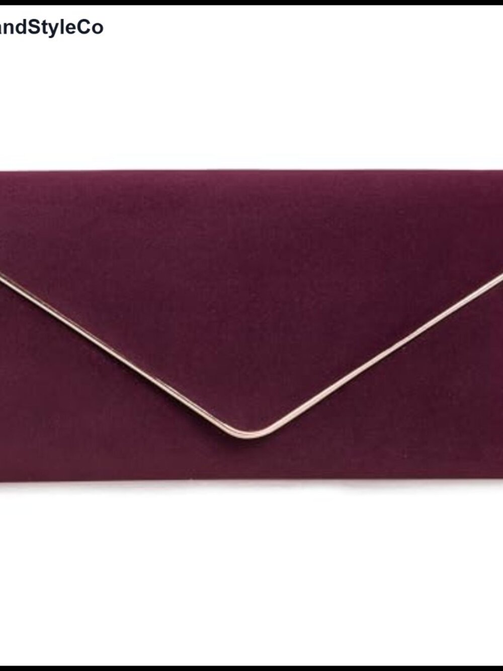 Faux Suede Evening Clutch Purse Formal Wedding Prom Bag